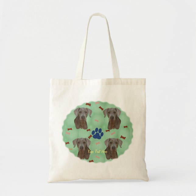 Weimaraner Portrait Tote Bag (Front)