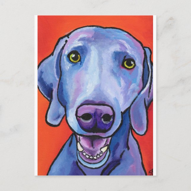 Weimaraner Postcard (Front)