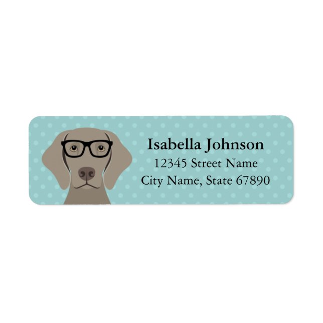 Weimaraner Return Address Labels (Front)