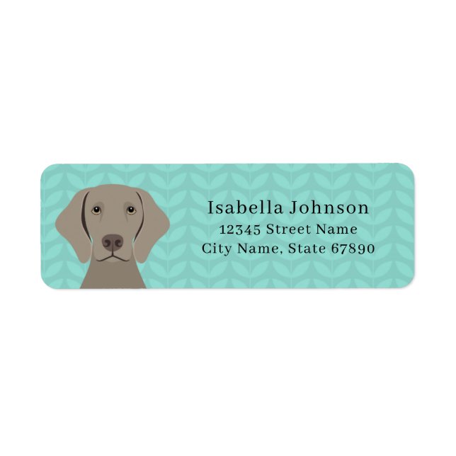 Weimaraner Return Address Labels (Front)