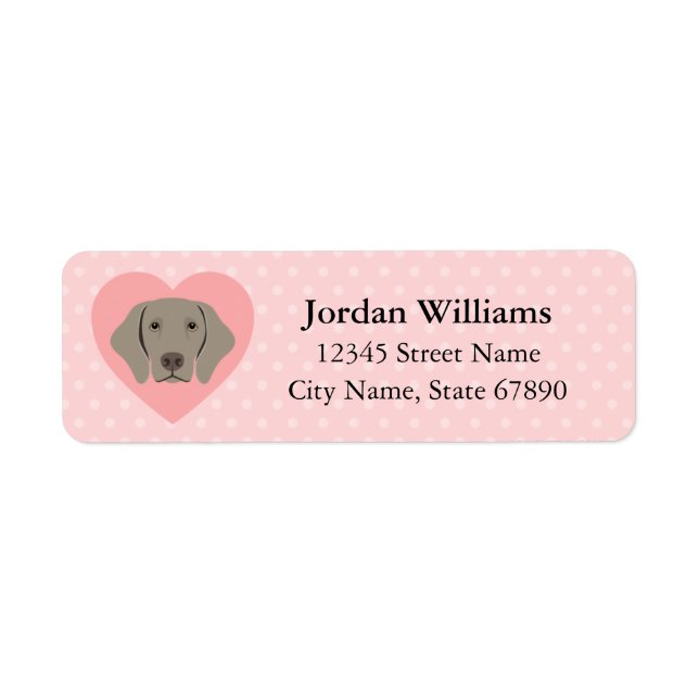 Weimaraner Return Address Labels (Front)