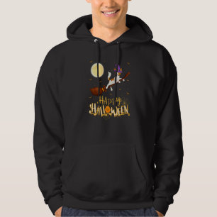 Weimaraner Ride Witch Shotgun Weimaraner Dog Hallo Hoodie