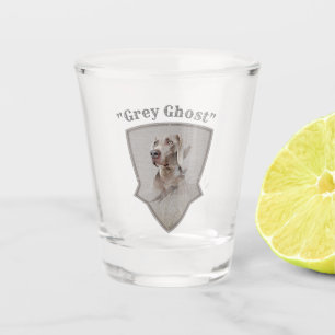 Weimaraner shot glass