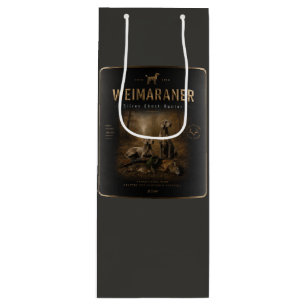 Weimaraner – Silver Ghost Hunter Wine Gift Bag