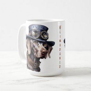 Weimaraner Steampunk Dog Coffee Mug