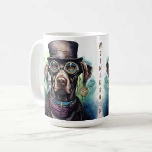 Weimaraner Steampunk Dog Coffee Mug