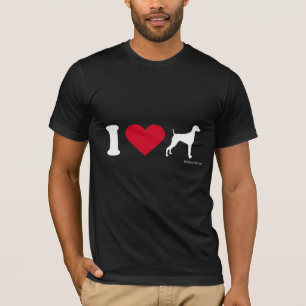 WEIMARANER T-SHIRT - I LOVE WEIMARANERS