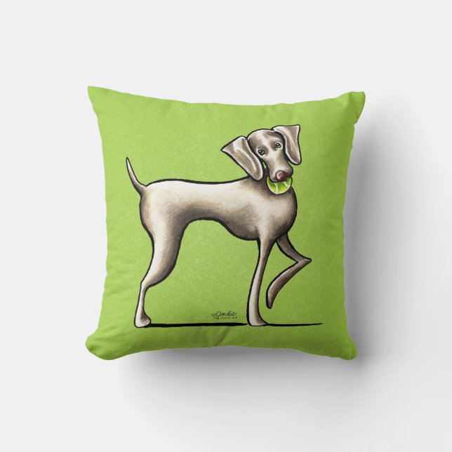 Weimaraner Tennis Pro Cushion (Front)