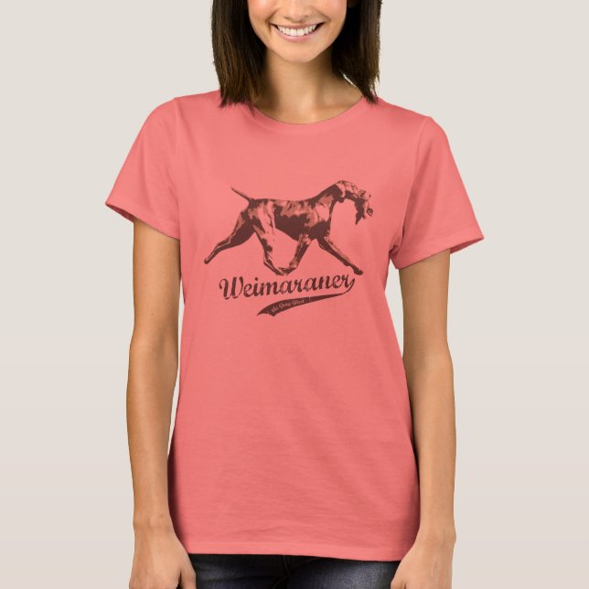 Weimaraner The Grey Ghost T-Shirt (Front)