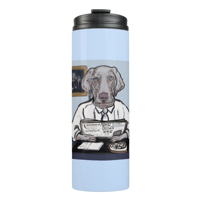 Weimaraner Thermal Tumbler (Front)