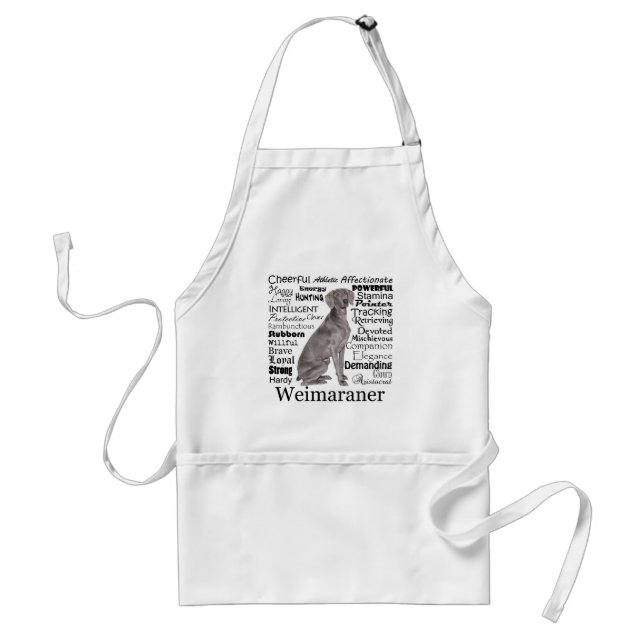 Weimaraner Traits Apron (Front)
