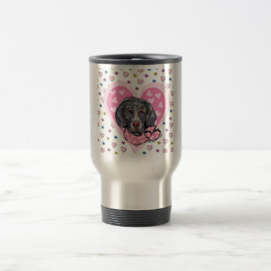 Weimaraner Valentine Travel Mug
