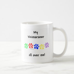 Weimaraner Walks Coffee Mug