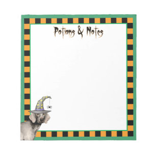 Weimaraner Witch Notepad