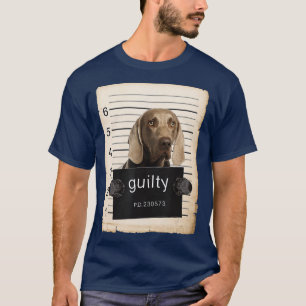 Weimaraners Dog mug shot T-Shirt