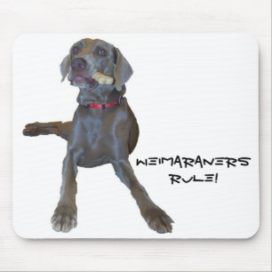 Weimaraners Rule!  mouse pad