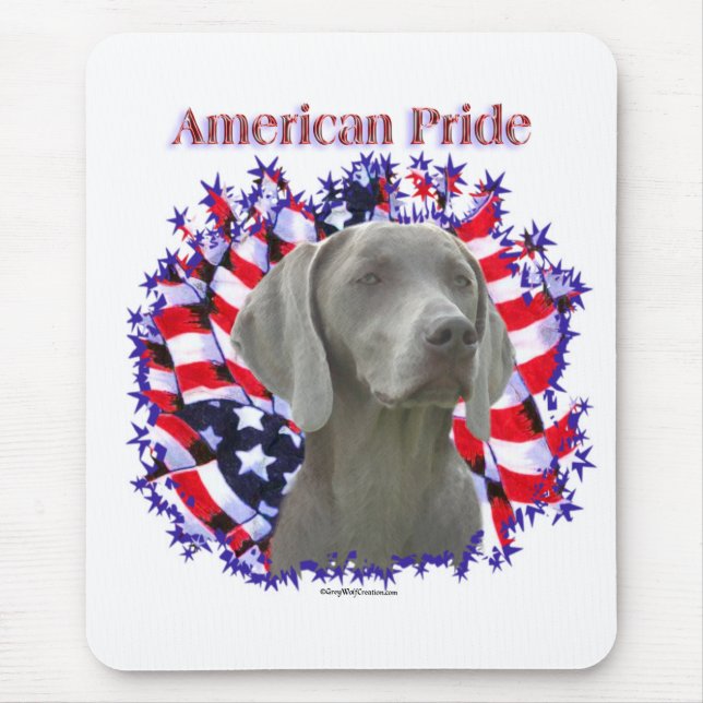 Weimeraner Pride Mouse Mat (Front)