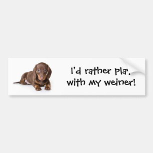 Weiner Dog Bumper Sticker