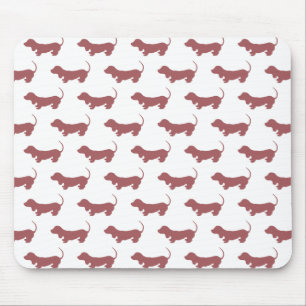 Weiner Dog Dachshund Pattern Mouse Mat