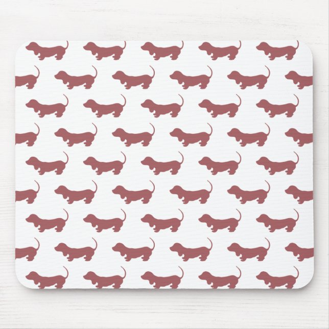 Weiner Dog Dachshund Pattern Mouse Mat (Front)