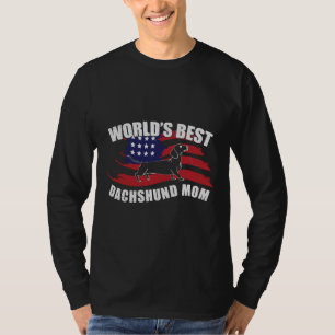 Weiner Dog Dachshund Worlds Best Dachshund Mum T-Shirt