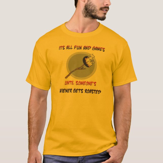 Weiner Gets Roasted T-Shirt (Front)