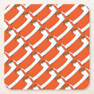 Weiner-Ghostr Square Paper Coaster