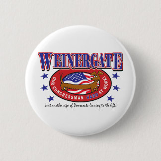 Weinergate - The Congressmans Weiner 6 Cm Round Badge