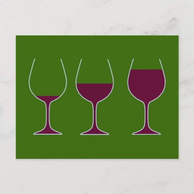 Weingläser Wein Gläser glasses of wine Postcard (Front)