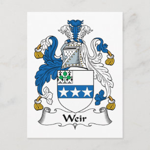 Weir Family Crest Postcard