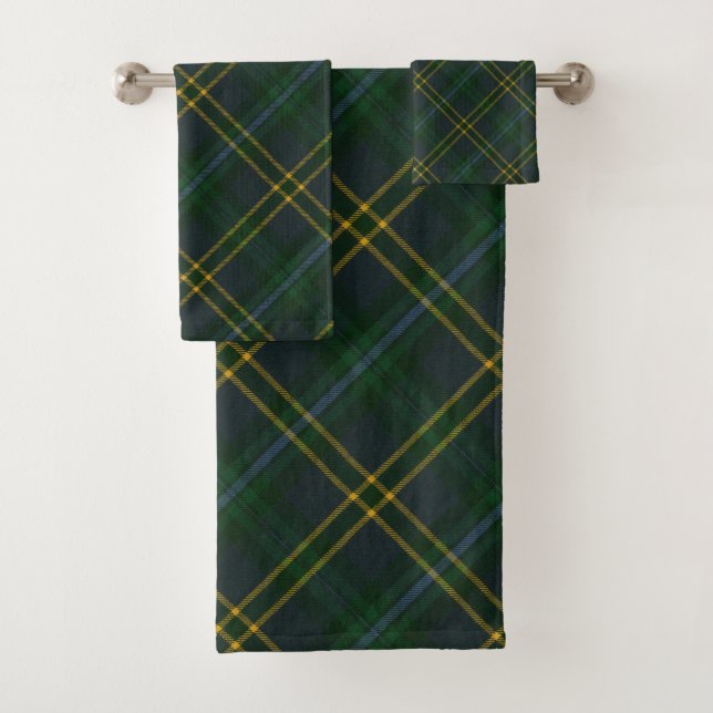 Weir Modern Original Scottish Tartan Bath Towel Set (Insitu)
