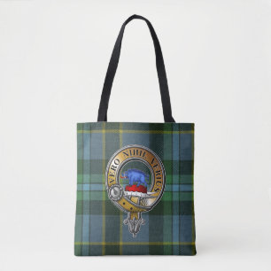Weir Tartan & Badge Tote Bag