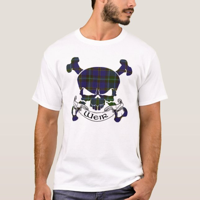 Weir Tartan Skull T-Shirt (Front)