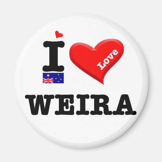 WEIRA - I Love Magnet (Front)