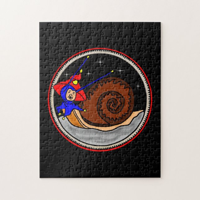 Weird Alien Snail On The Moon Puzzle (Vertical)