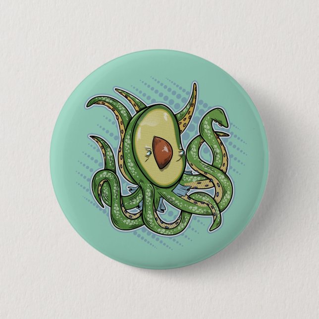 Weird Avocado 6 Cm Round Badge (Front)