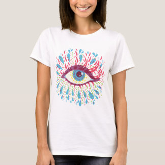 Weird Blue Psychedelic Eye T-Shirt