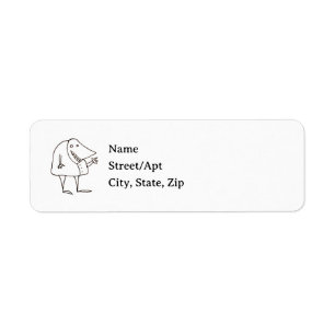 Weird Cartoon Guy Add Your Own Address Labels