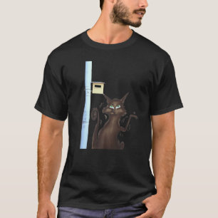 Weird cat artwork wacky kitten T-Shirt