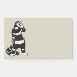 Weird Cat Skull Mask Whimsical Gothic Post-it Notes