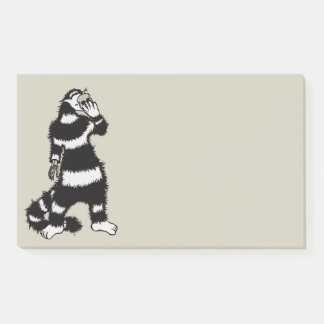 Weird Cat Skull Mask Whimsical Gothic Post-it Notes