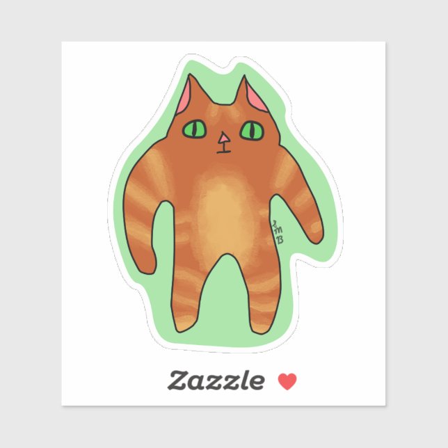 Weird Cat Sticker (Sheet)
