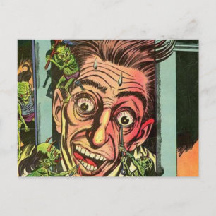 Weird Chills Comic book Postcard