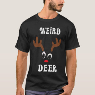 Weird Christmas Reindeer Angler Hunt Deer Elk T-Shirt