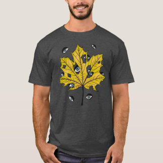 Weird Creepy Halloween Botanical Art T-Shirt
