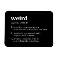 Weird Dictionary Definition | Flex Goth Magnet