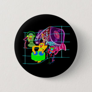 Weird DJ's Party 6 Cm Round Badge