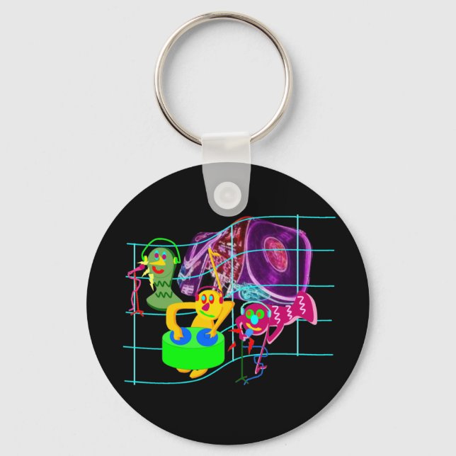 Weird DJ's Party Key Ring (Front)