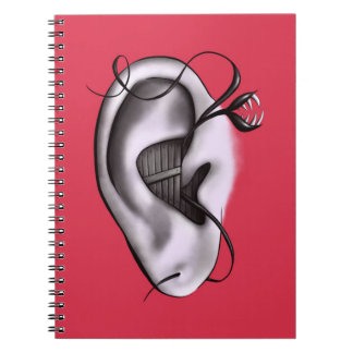 Weird Ear Monster Digital Art Notebook