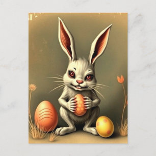 Weird Easter Bunny  Postcard